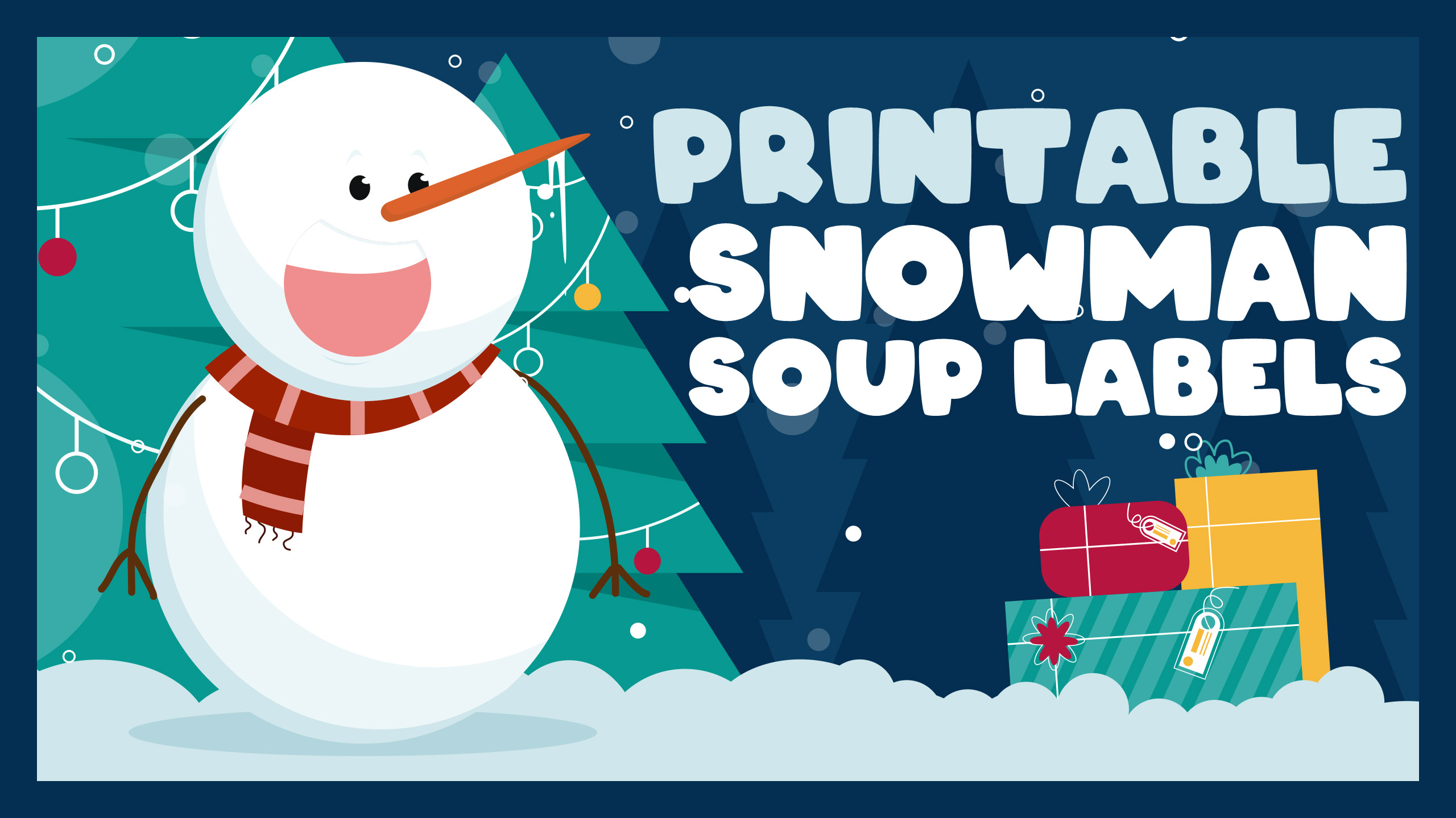 Snowman Soup Labels