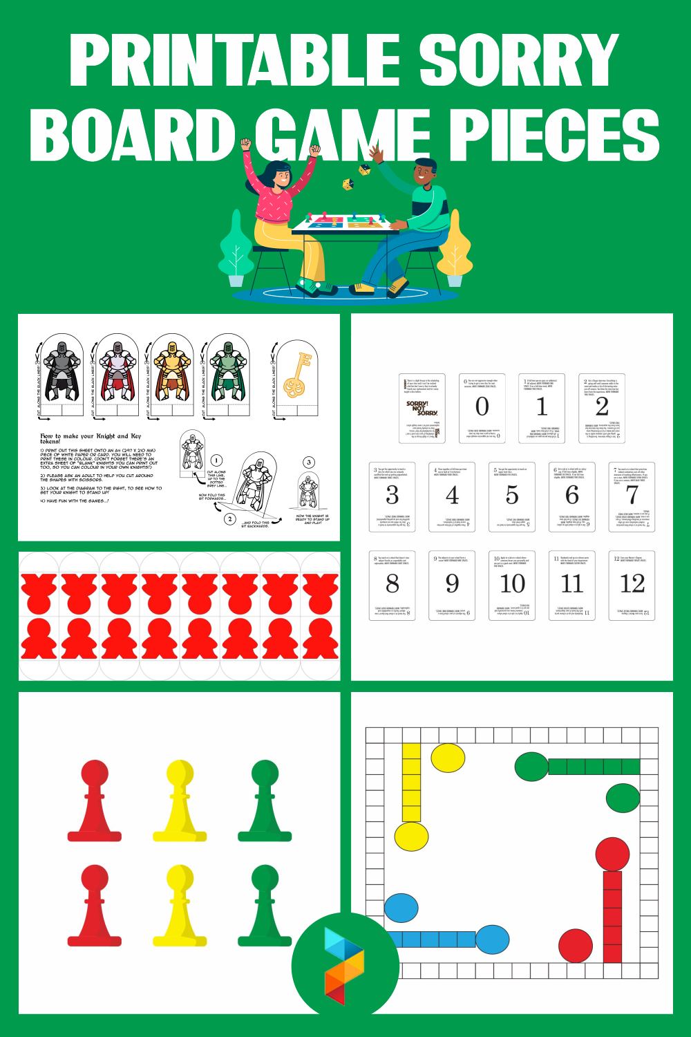 Printable Game Pieces