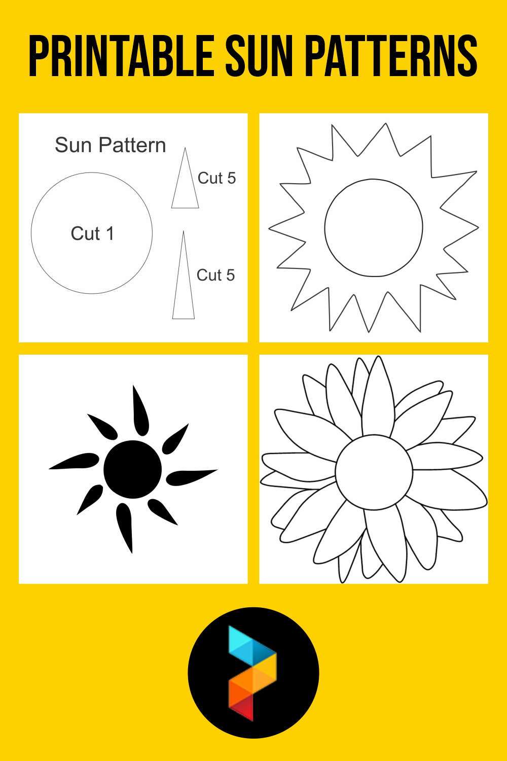 7 Best Printable Sun Patterns PDF for Free at Printablee