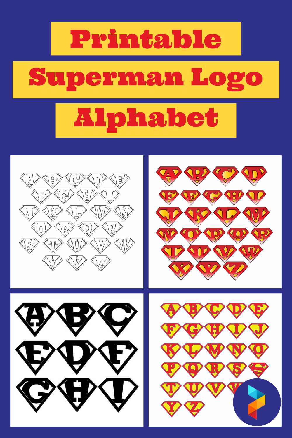 superman alphabet font