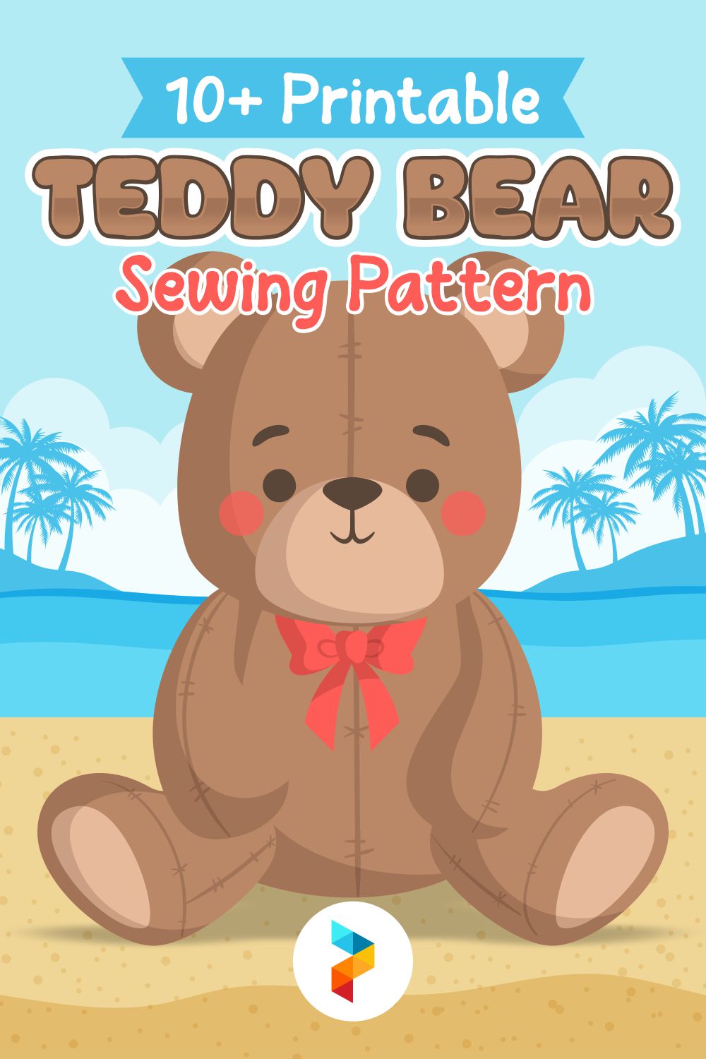 Printable Teddy Bear Sewing Pattern