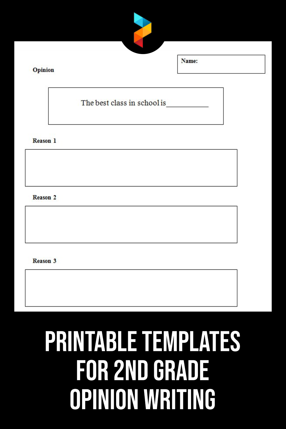 Printable Templates For 2nd Grade Opinion Writing