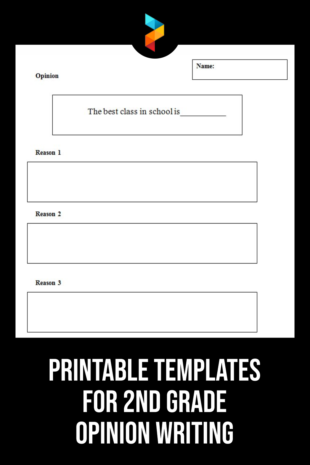 6 best printable templates for 2nd grade opinion writing printableecom