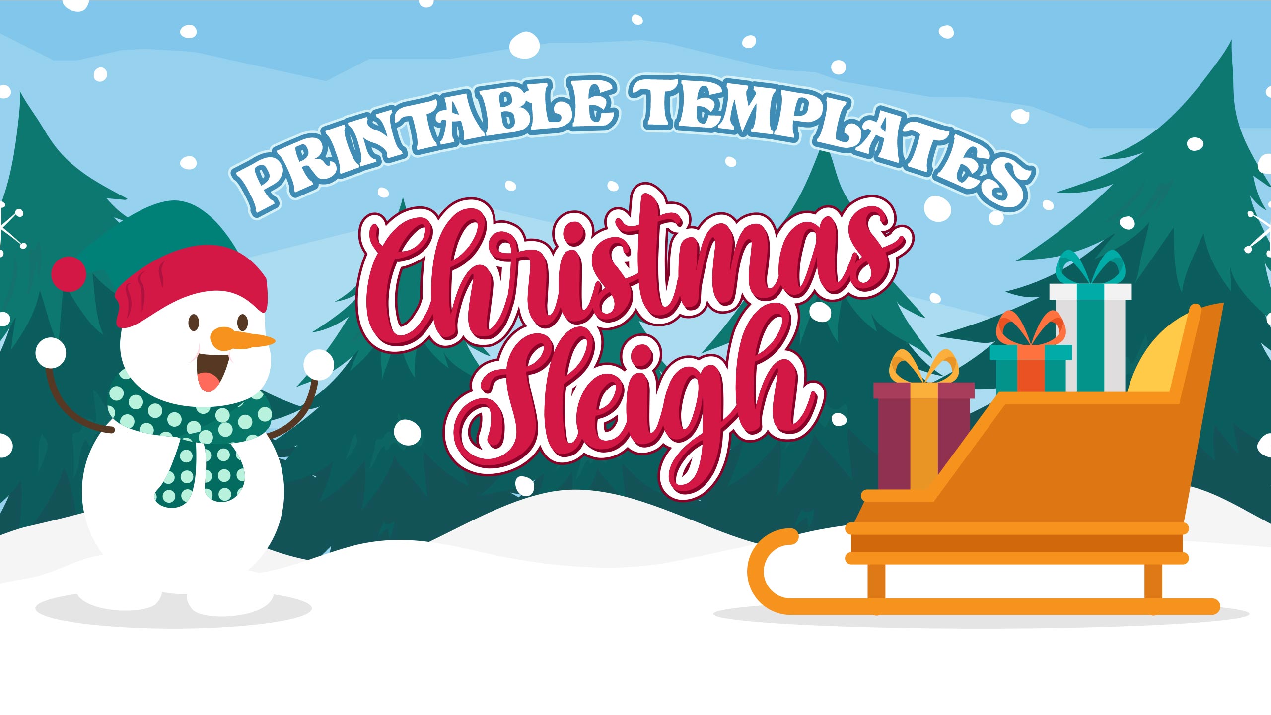 Printable Templates Christmas Sleigh