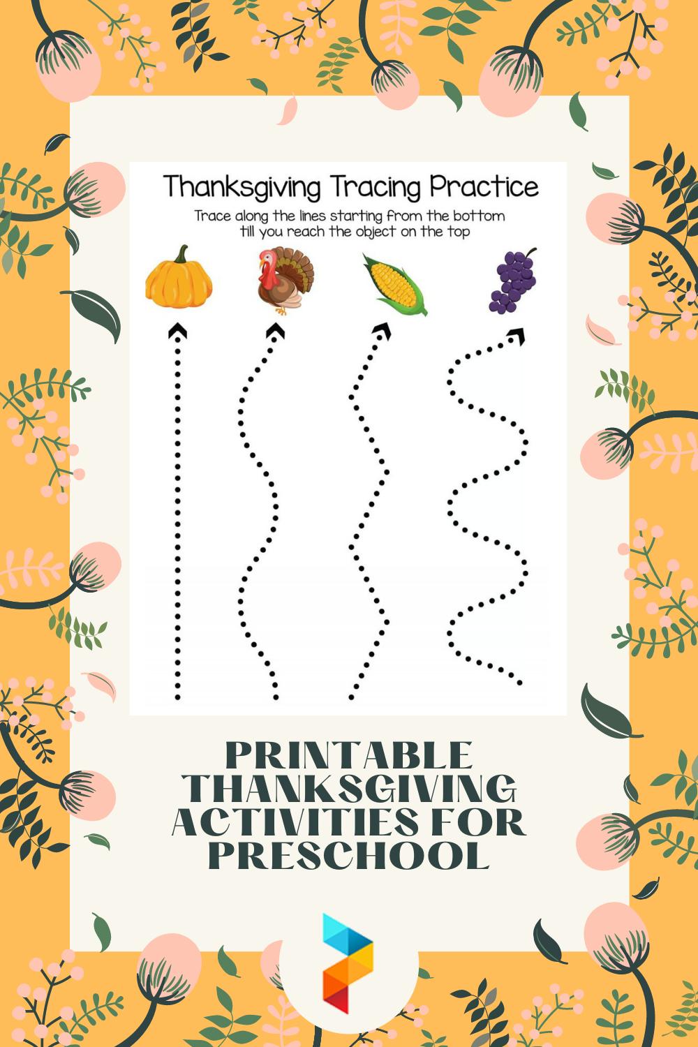 Printable Thanksgiving Activities For Preschool