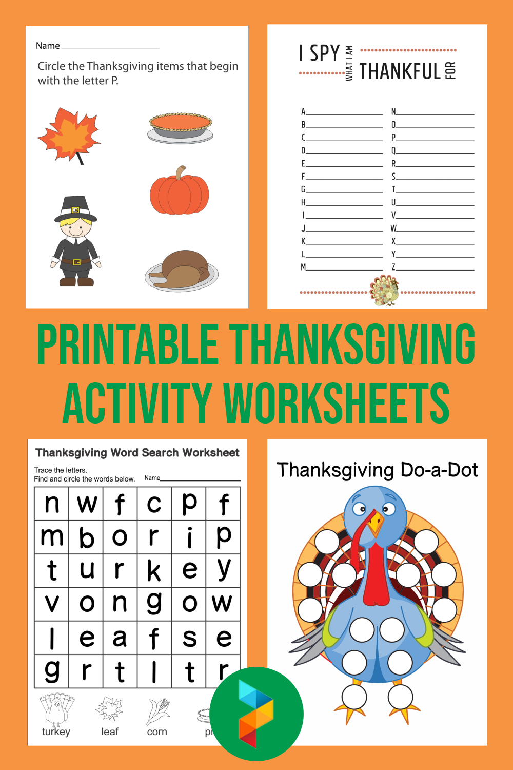 Thanksgiving Activity Worksheets