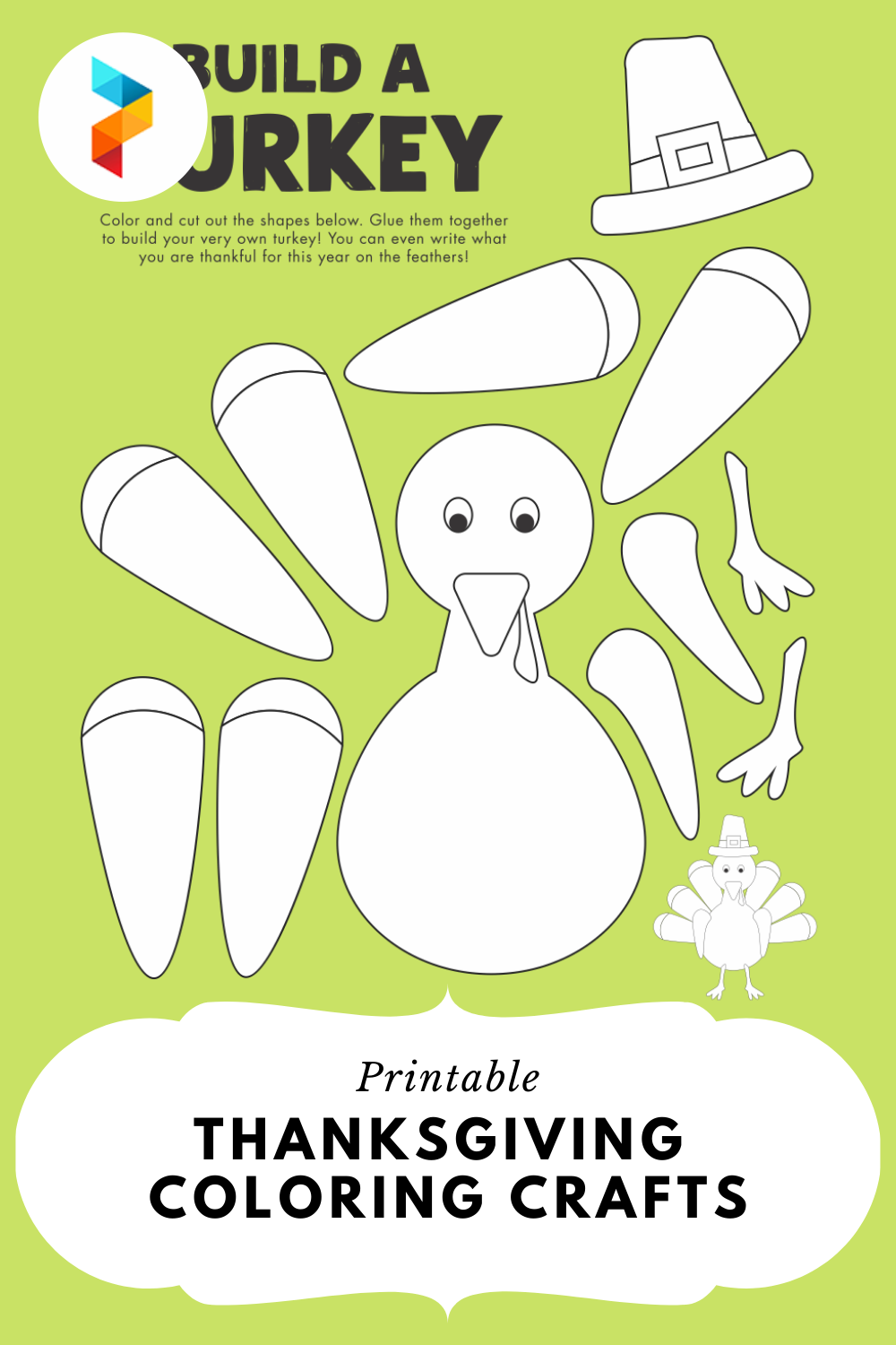 Printable Thanksgiving Coloring Crafts
