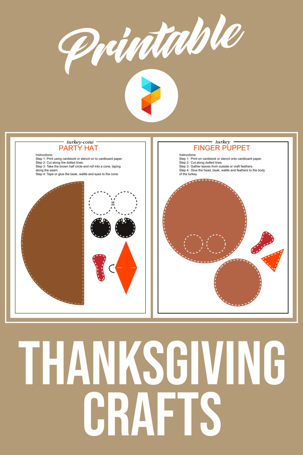 Printable Thanksgiving Crafts