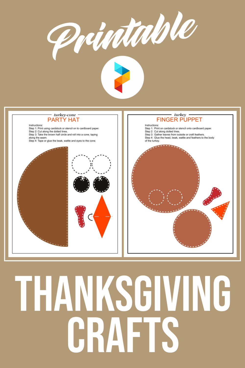 31 best ideas for coloring Thanksgiving Crafts Printable