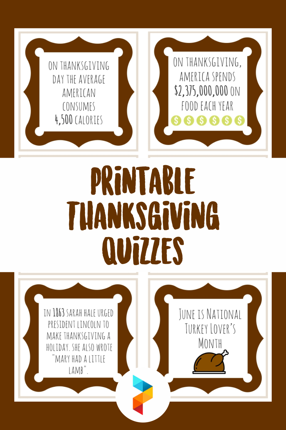 Thanksgiving Quizzes - 10 Free PDF Printables | Printablee