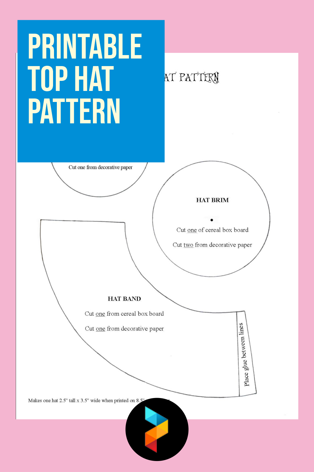 paper top hat pattern