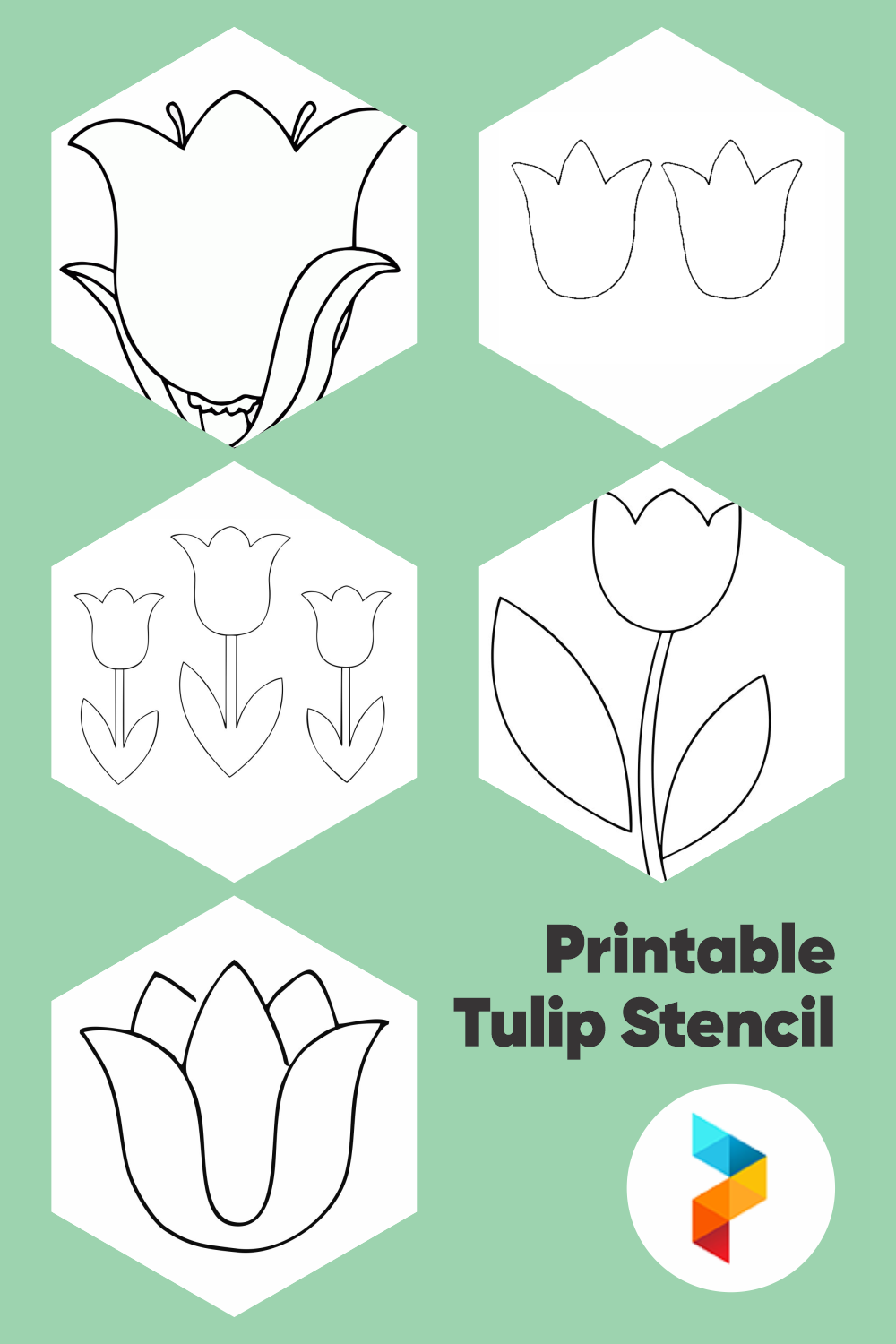 10 Best Free Printable Tulip Stencil