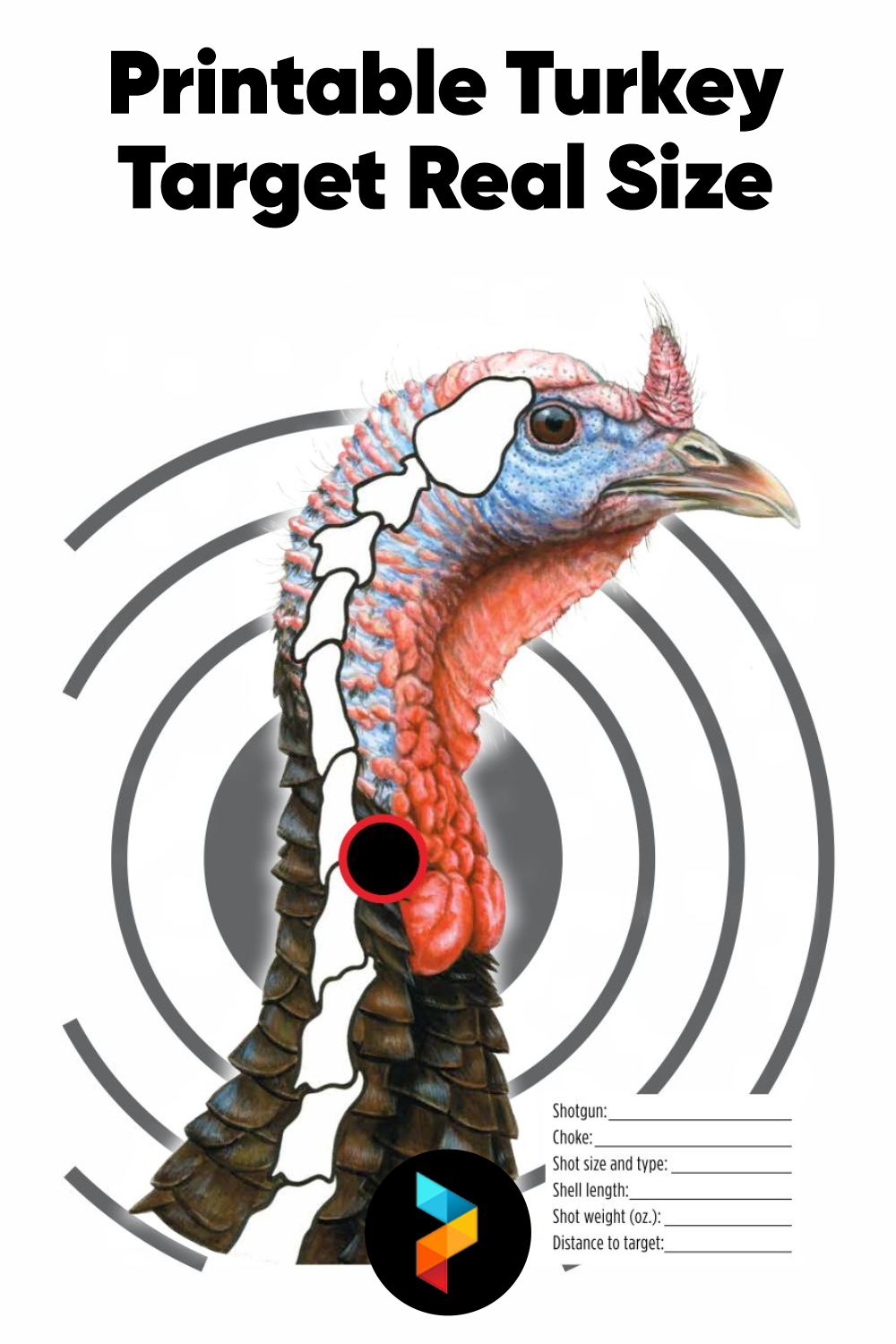 Turkey Target Real Size Turkey Target Real Size