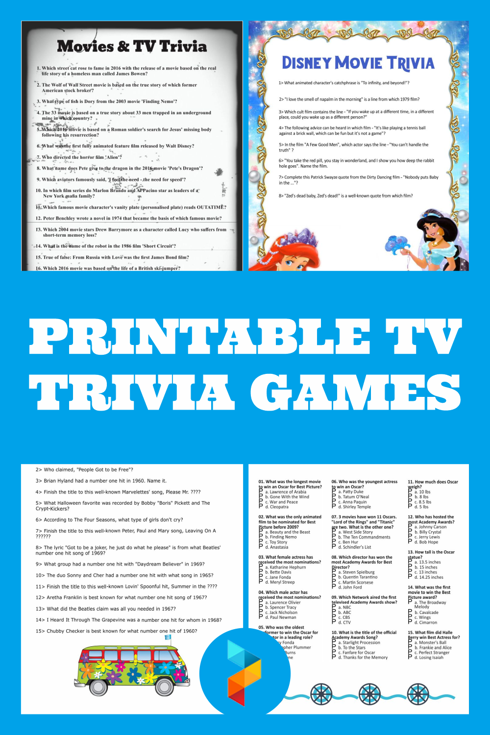 Printable TV Trivia Games