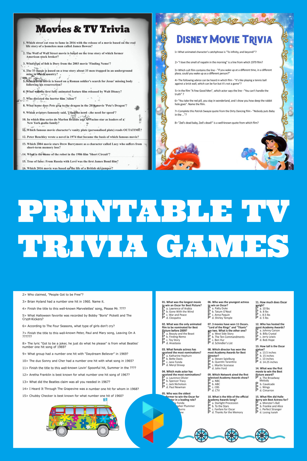 1960S Trivia Printable : From business invoices to custom fax sheets