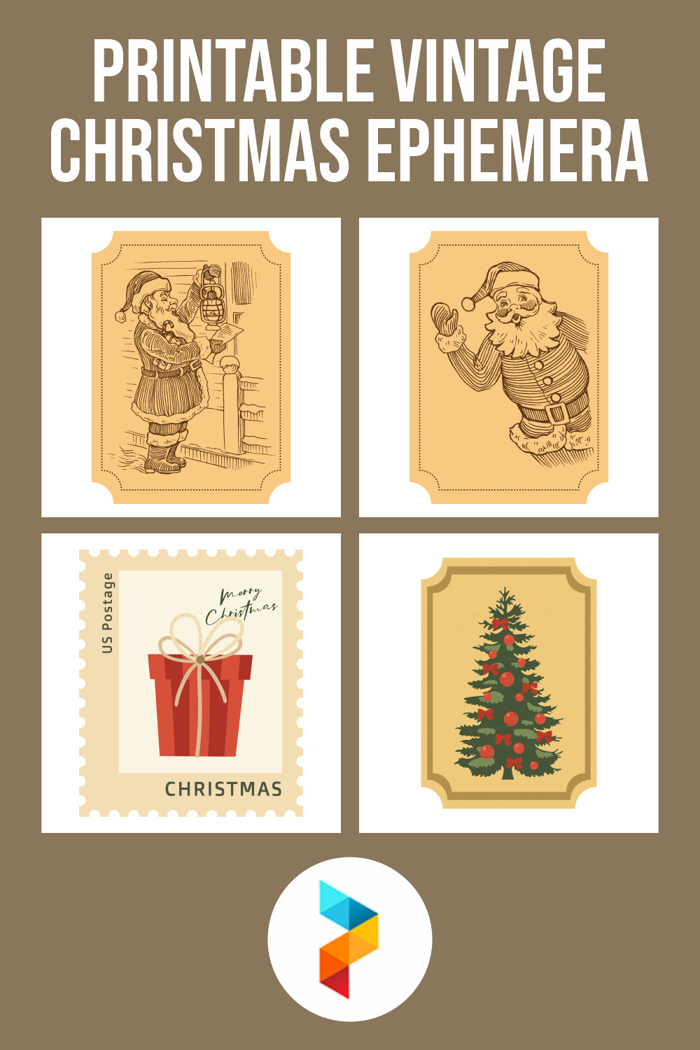 Printable Vintage Christmas Ephemera