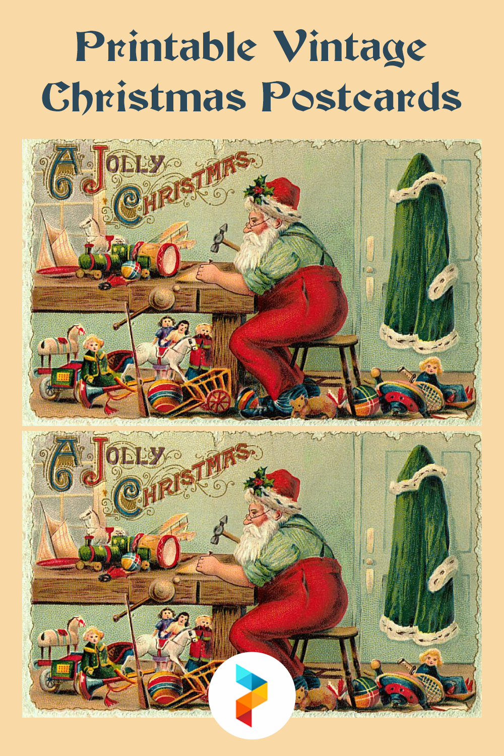 Lot De 20 Cartes De Vœux De Noël Rétro - Cartes Postales Avec Motifs Nains Et Animaux - Décoration Ou Cadeau Festif