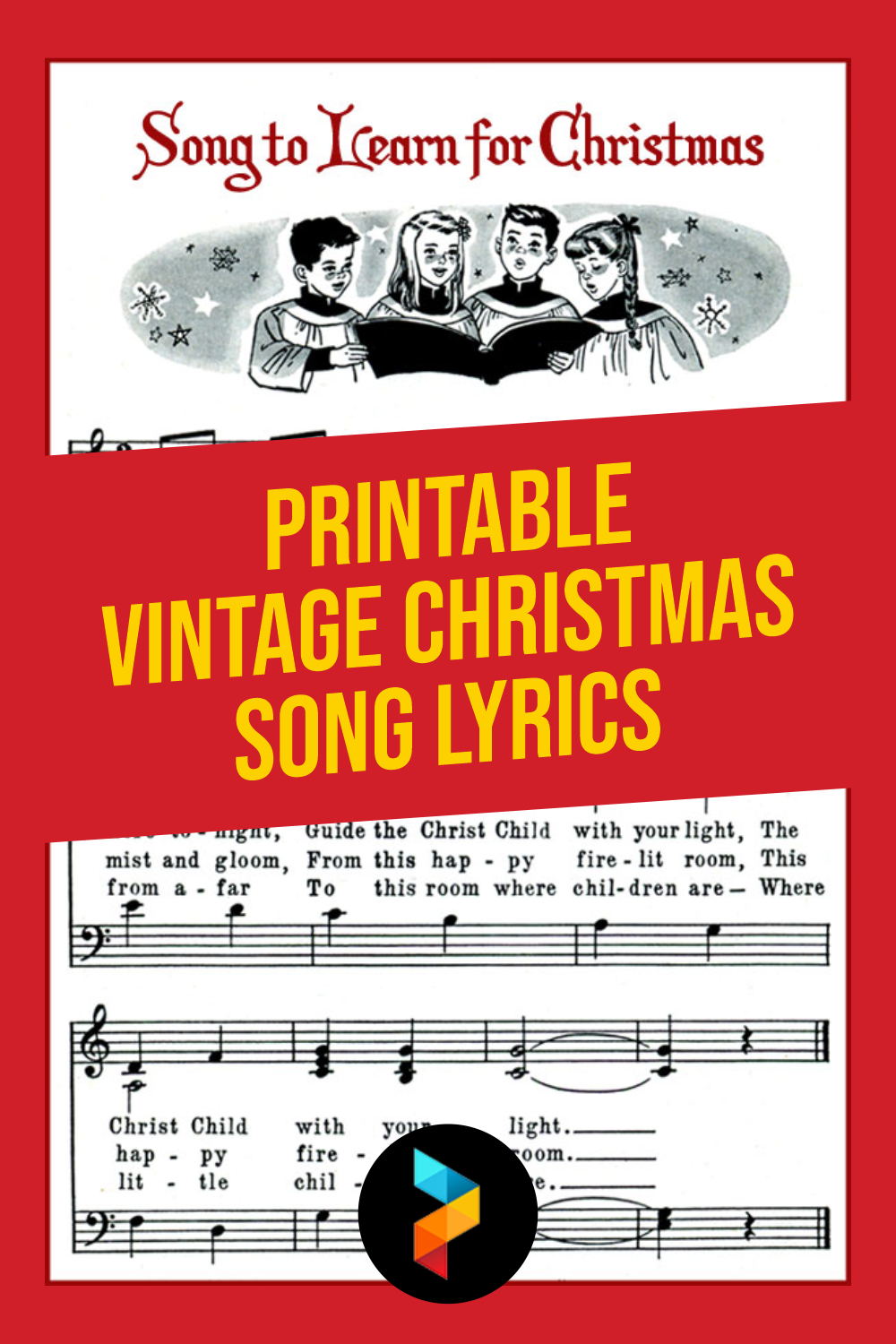 Printable Vintage Christmas Song Lyrics