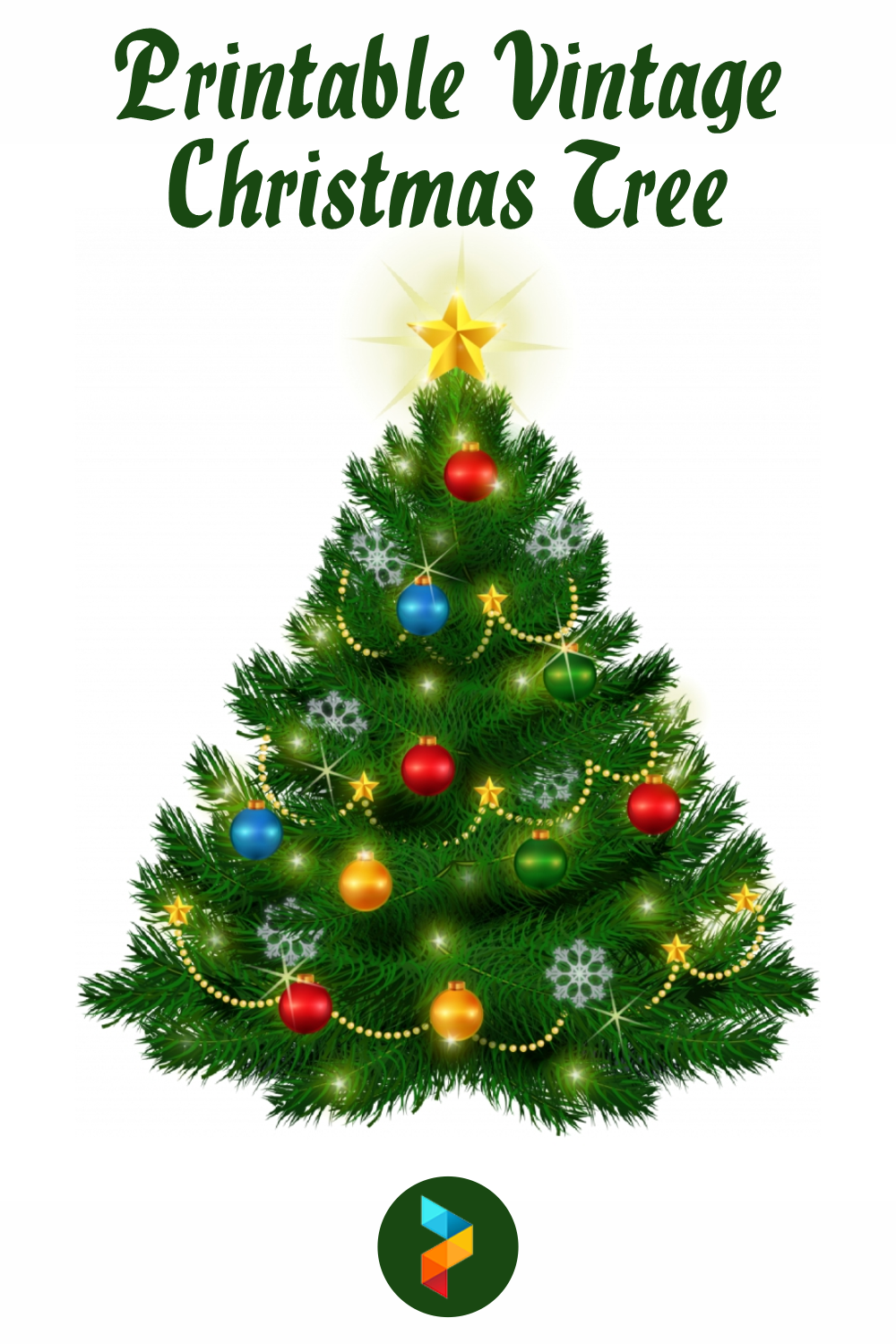 6 Best Free Printable Vintage Christmas Tree PDF for Free at Printablee