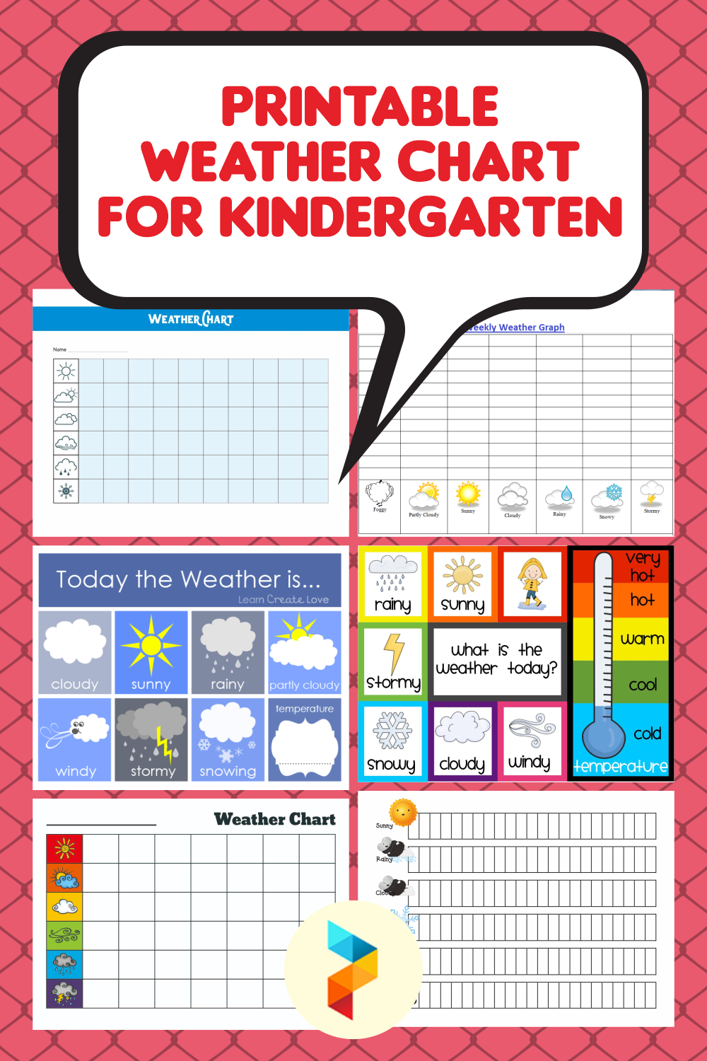 10 Best Printable Weather Chart For Kindergarten - printablee.com