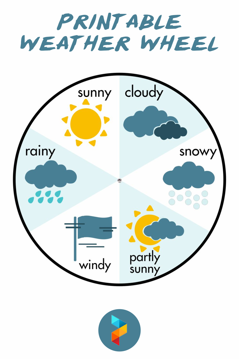 25 Best Free Printable Weather Wheel - printablee.com With Kids Weather Report Template