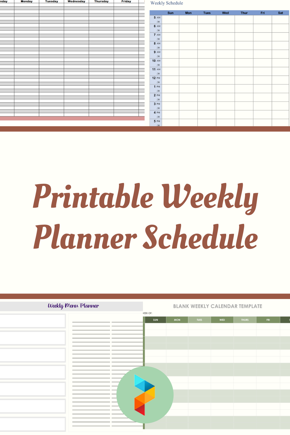 Weekly Planner Schedule