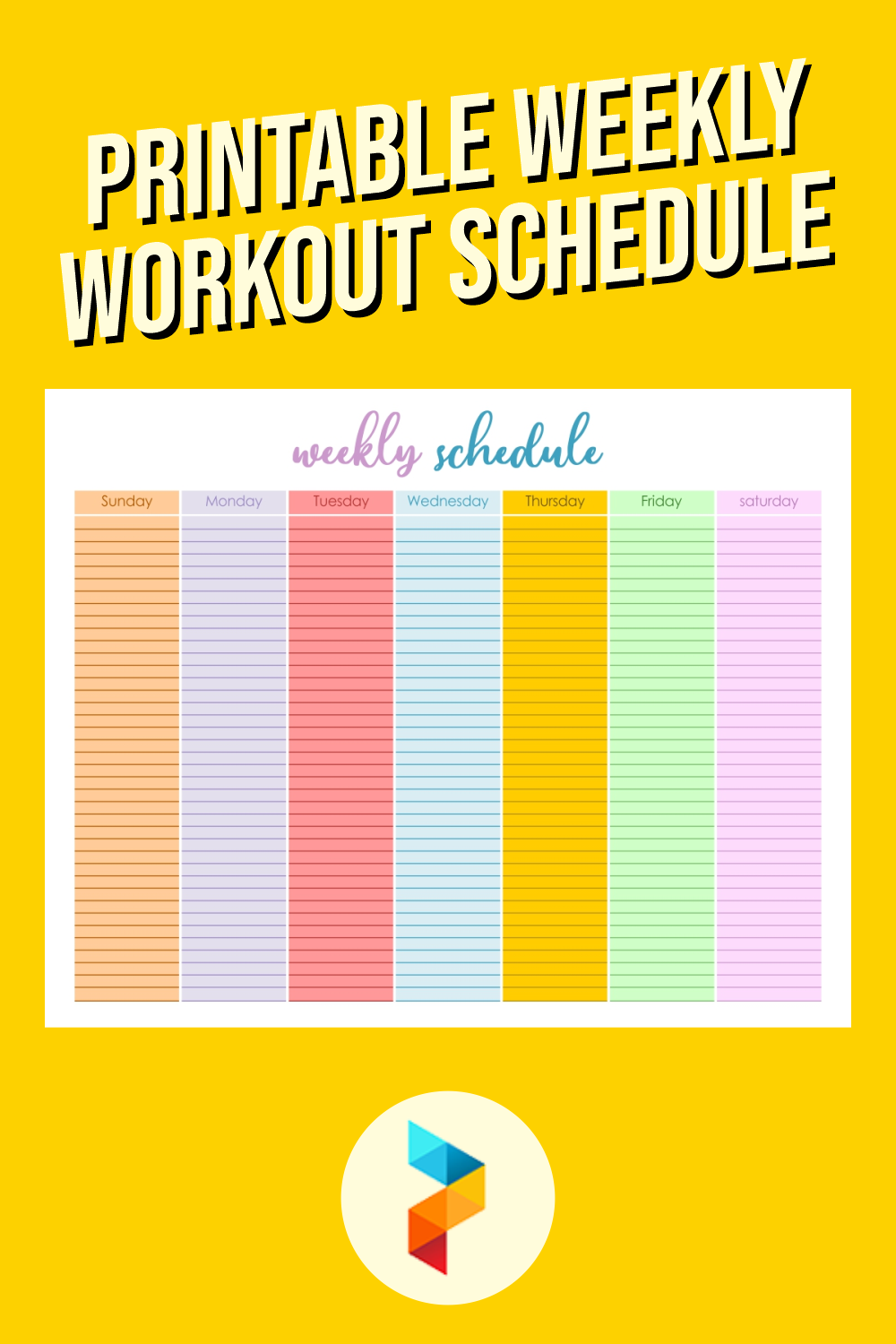 weekly workout schedule