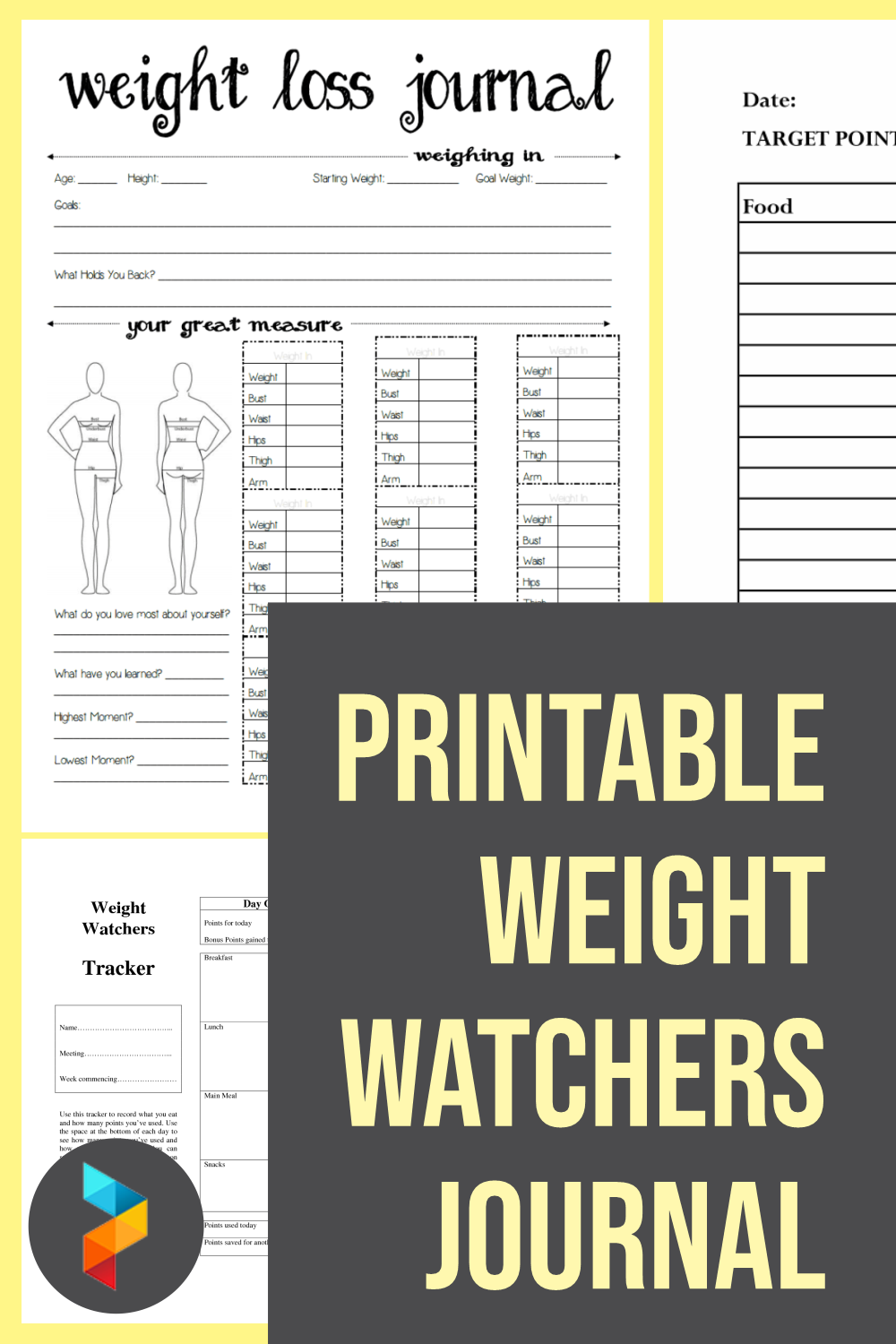 Digital Weight Loss Chart Goal Setting Weight Watchers Slimming 