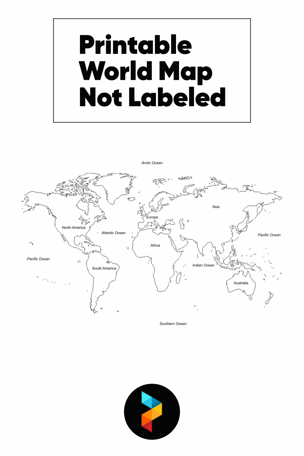 Printable World Map Not Labeled
