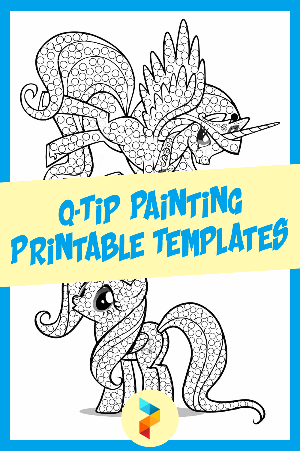 Q-Tip Painting Printable Templates