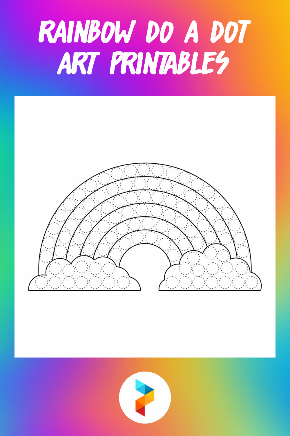 Rainbow Do A Dot Art Printables