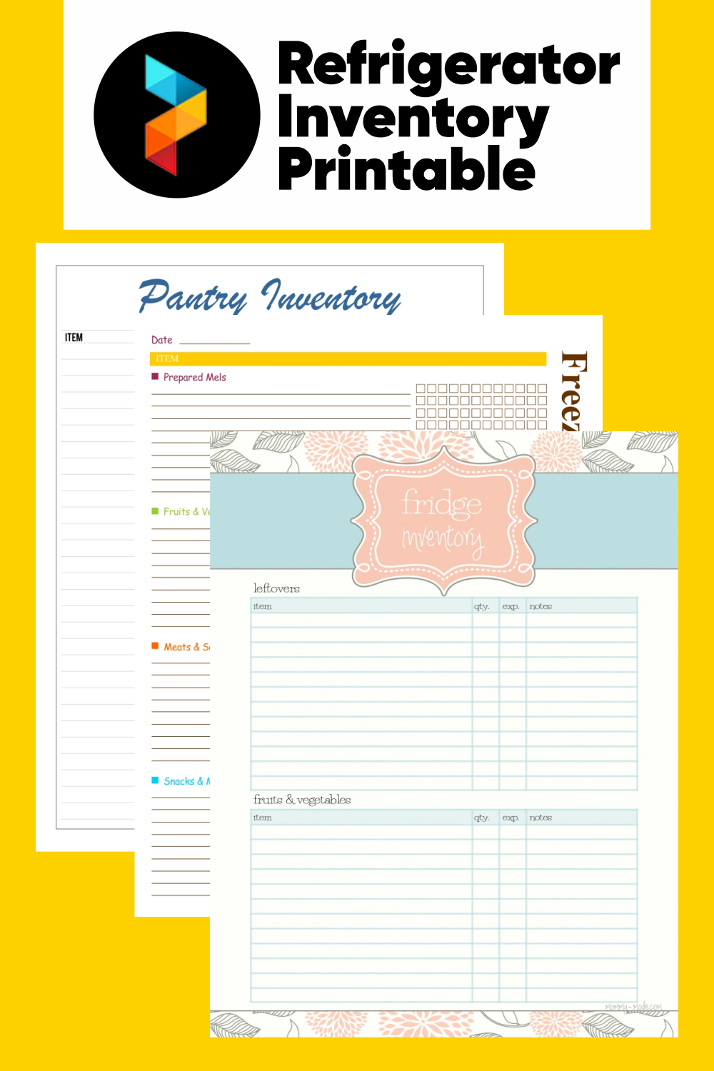 Refrigerator Inventory Free Pdf Printables Printablee