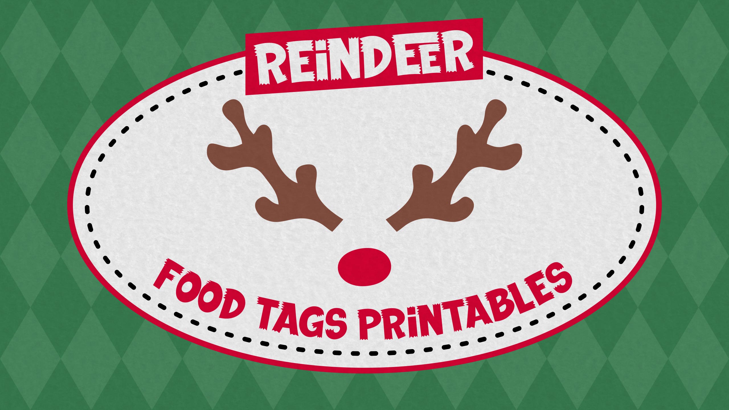 Reindeer Food Tags Printables
