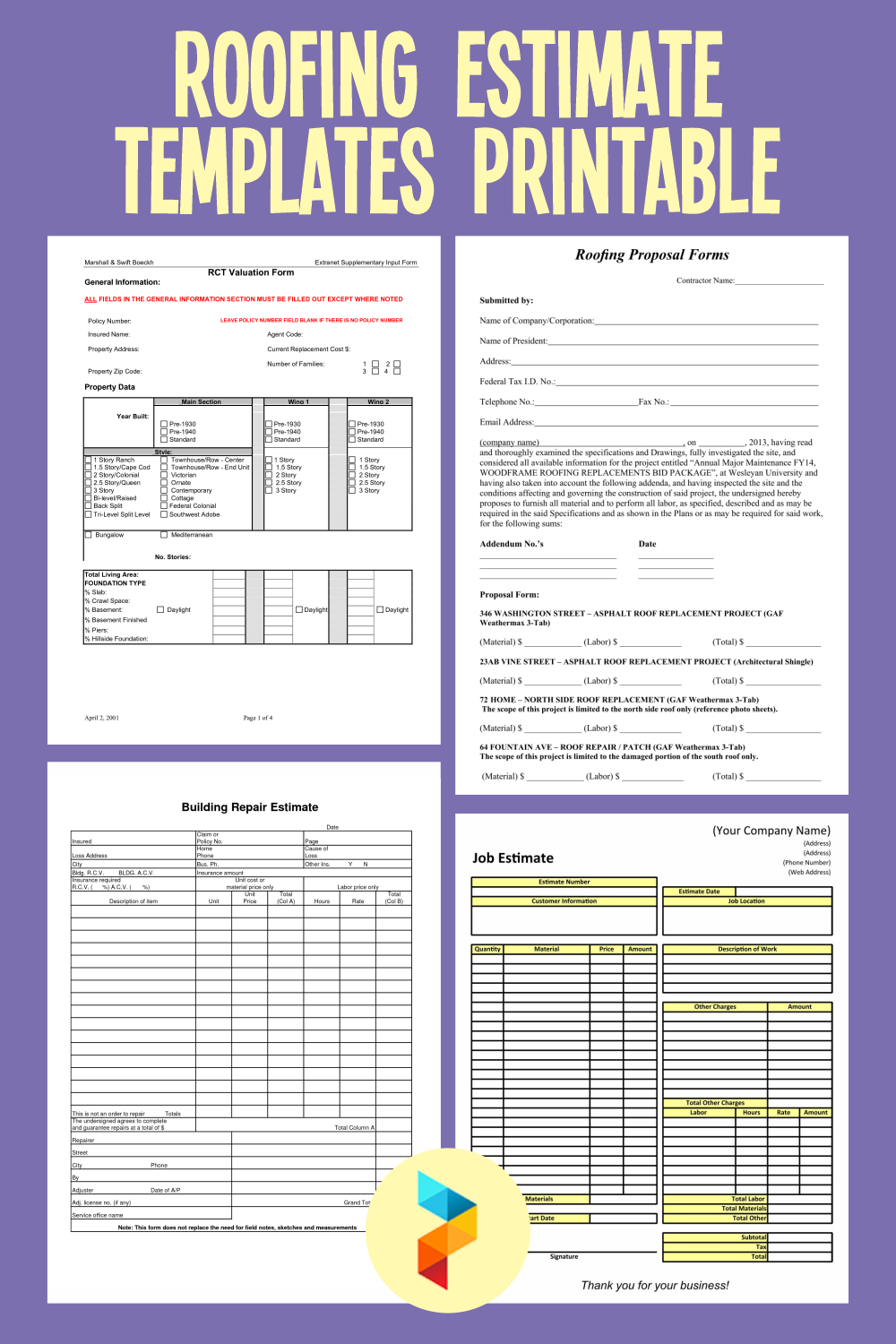 free-roof-estimate-template