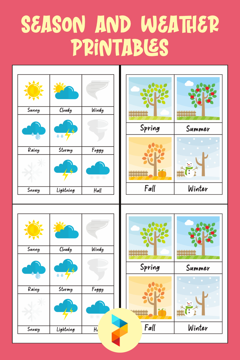 Rainy Season Weather Vocabulary English Esl Worksheets Seasons 