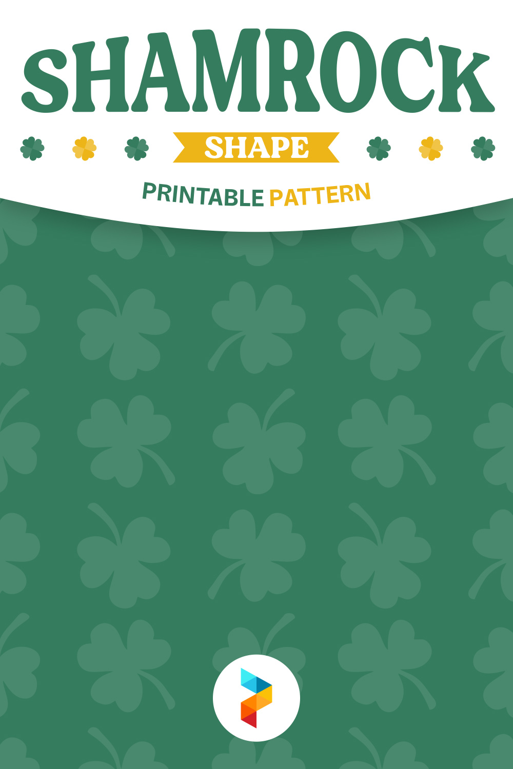 Shamrock Shape Printable Pattern