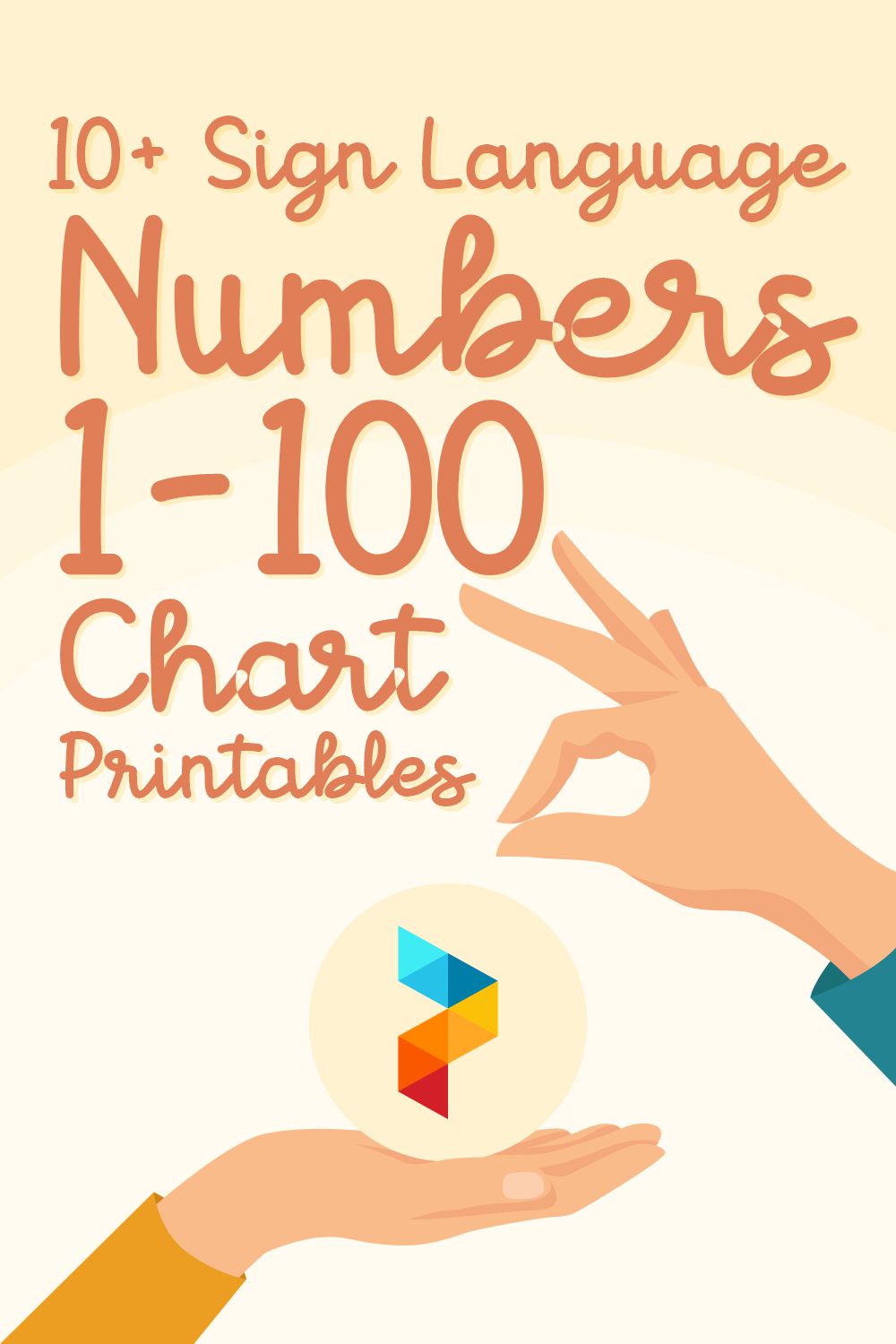 Sign Language Numbers 1-100 Chart Printables