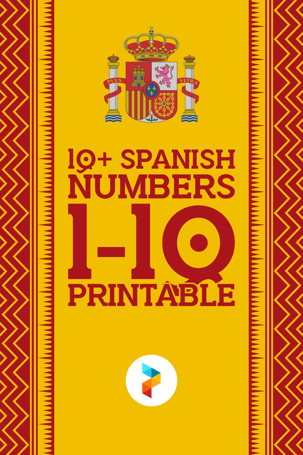 Spanish Numbers 1 50 Printable
