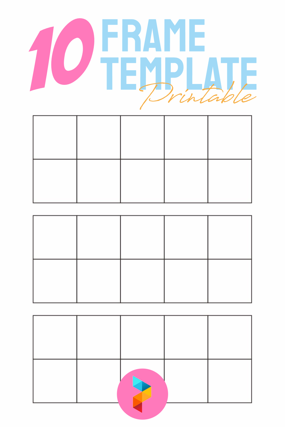 10 Best Ten Frame Template Printable Images