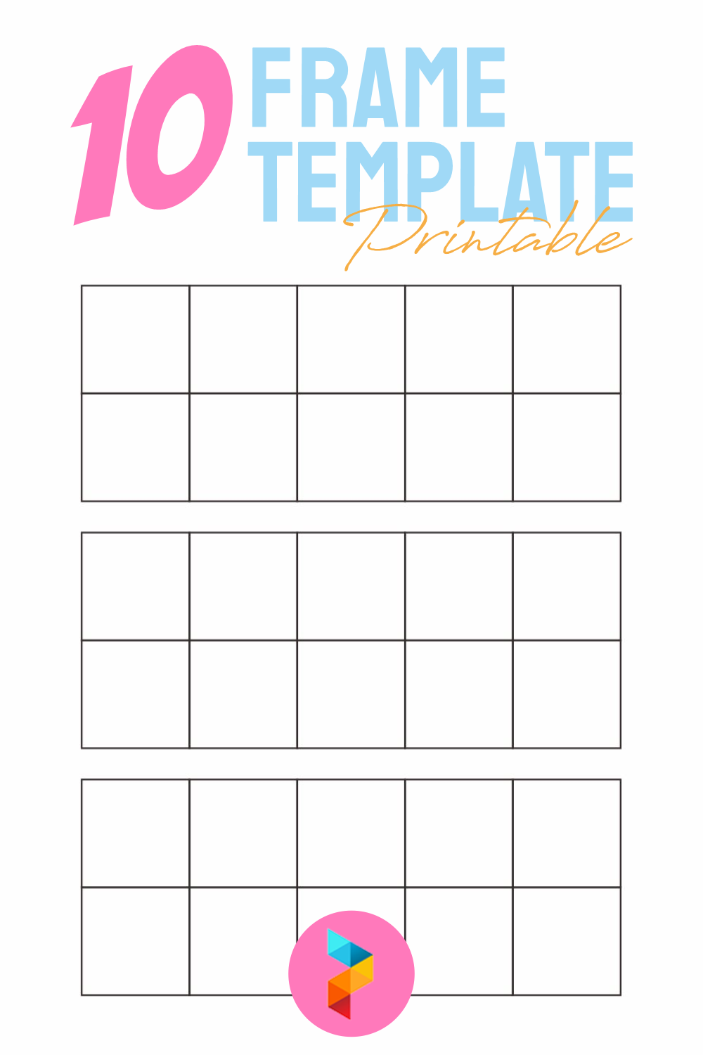 Blank Ten Frame Template Printable