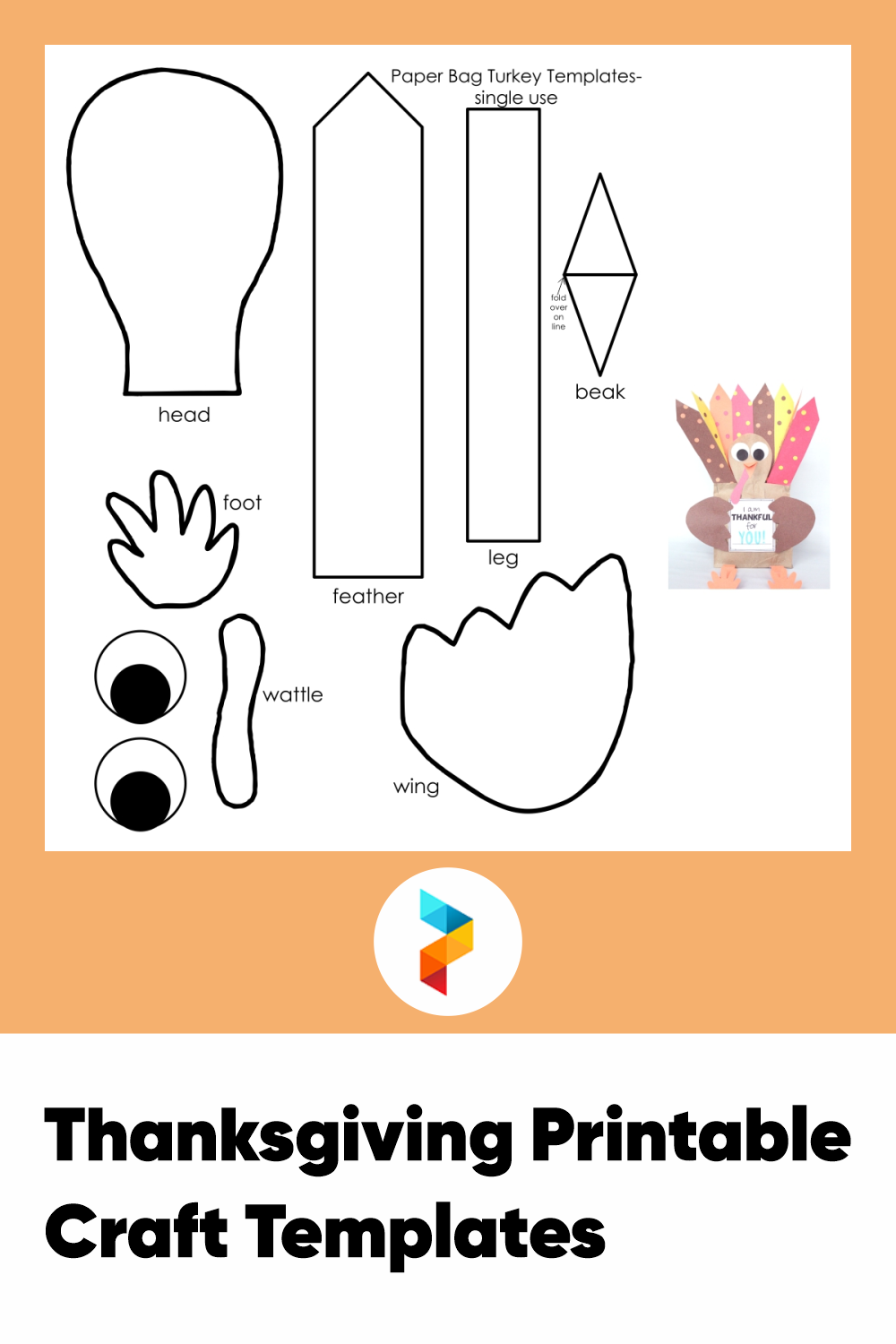 Thanksgiving Craft Templates 10 Free PDF Printables Printablee