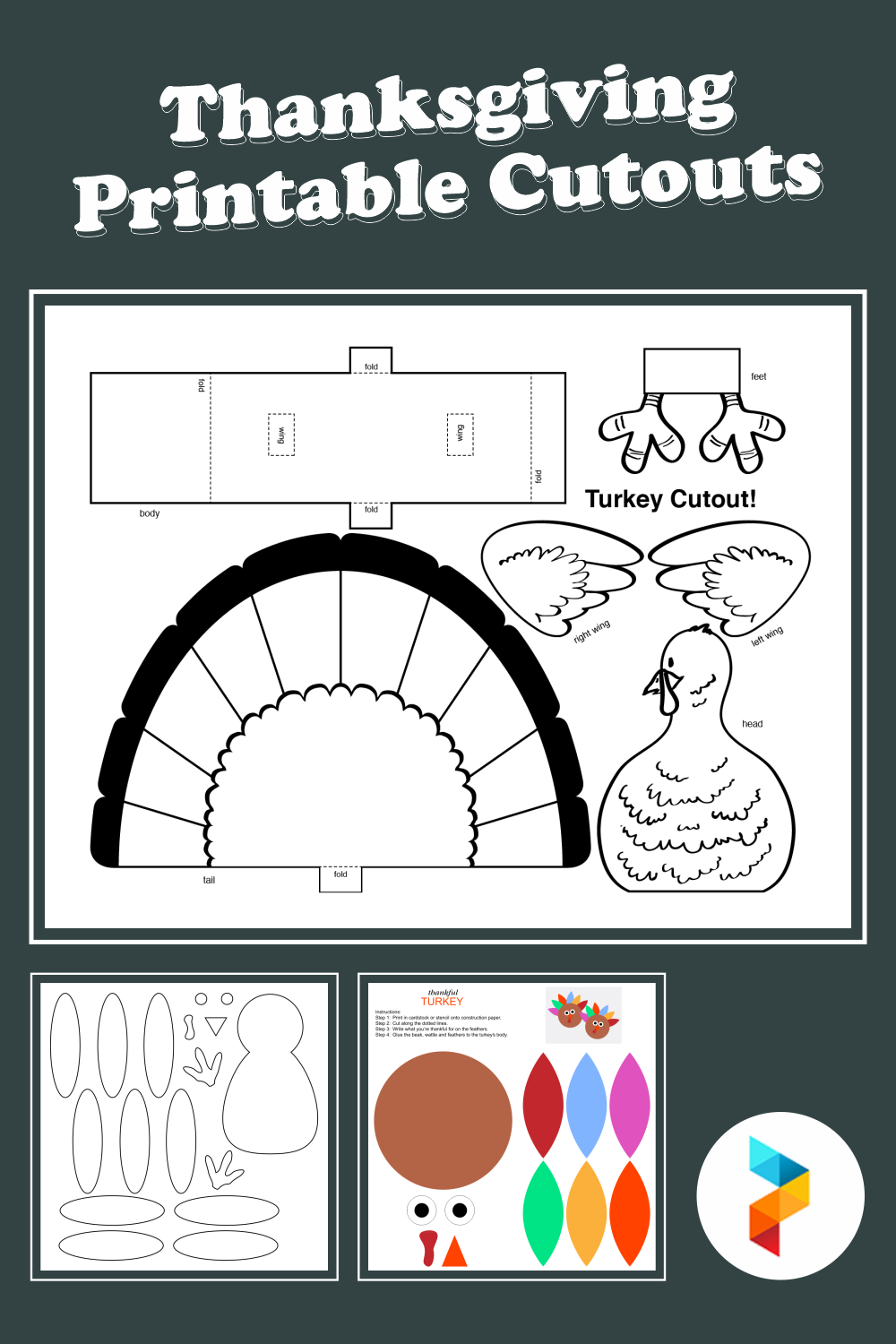 10 Best Thanksgiving Printable Cutouts PDF For Free At Printablee