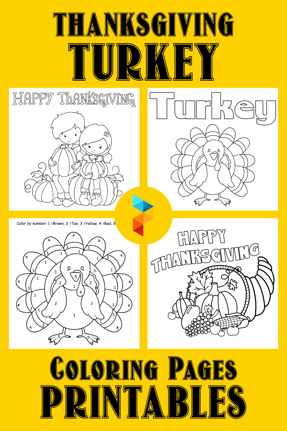 Thanksgiving Turkey Coloring Pages