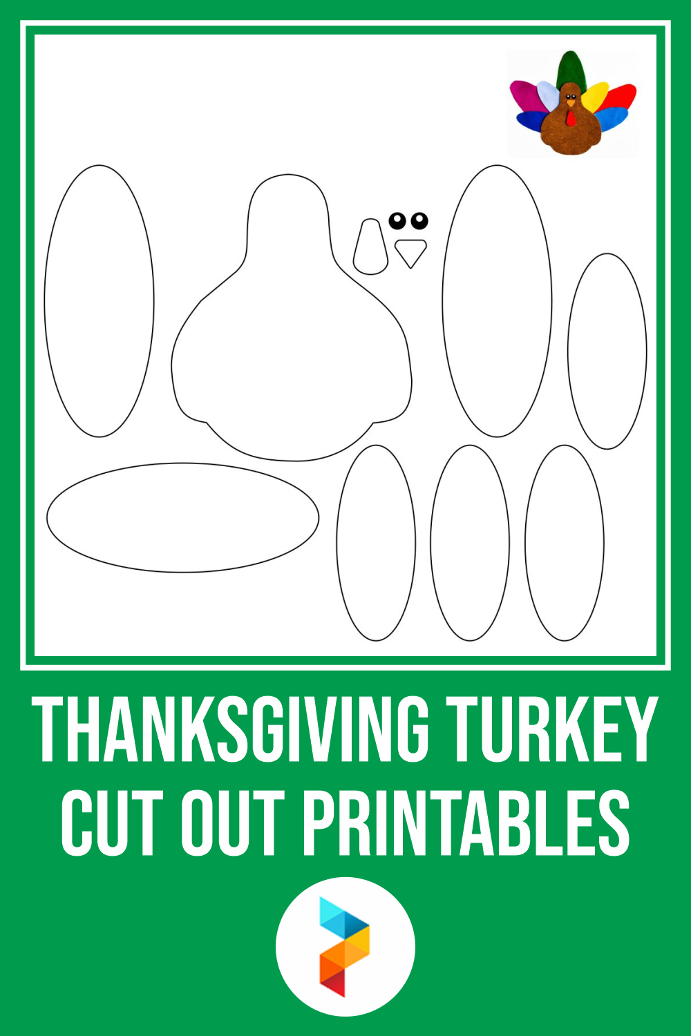 Thanksgiving Turkey Cut Out Printables