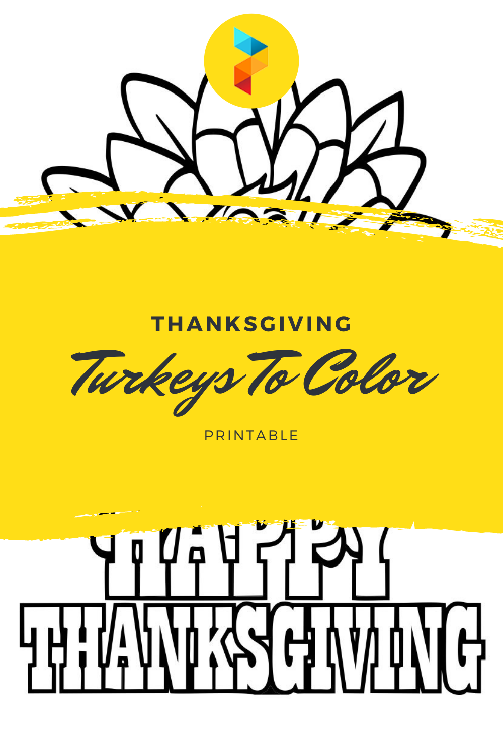 Thanksgiving Turkeys To Color