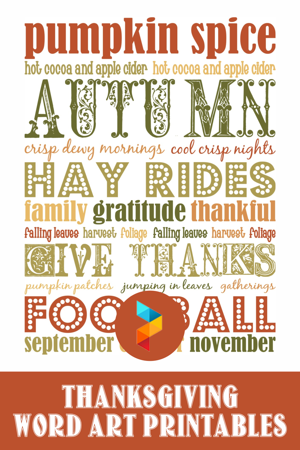 Thanksgiving Word Art