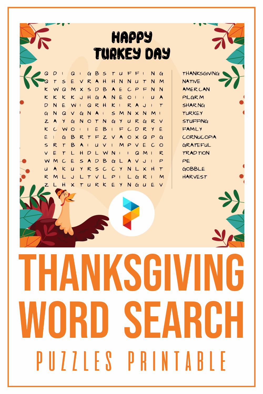 Thanksgiving Word Search Puzzles