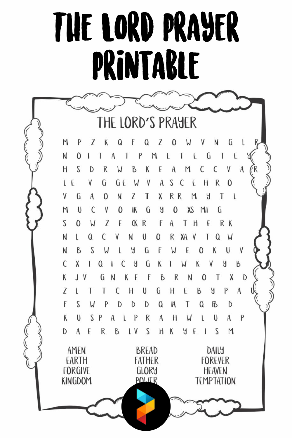 Free Printable The Lord s Prayer Activity Sheets Printable Blog