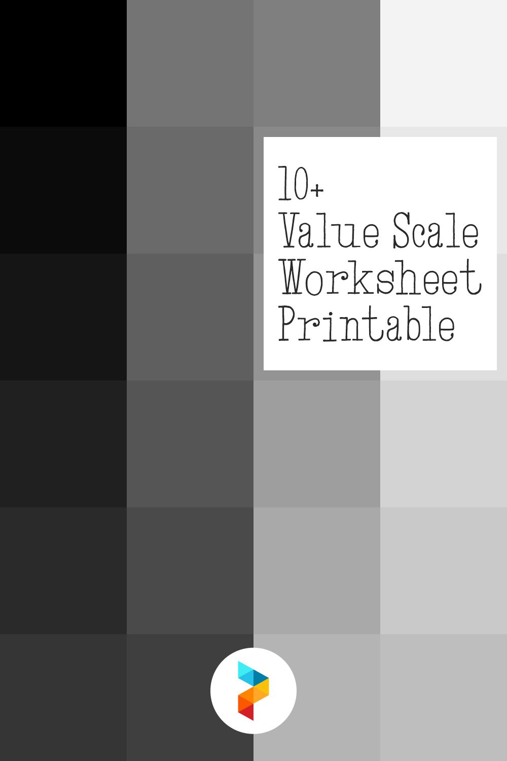 Value Scale Worksheet Printable