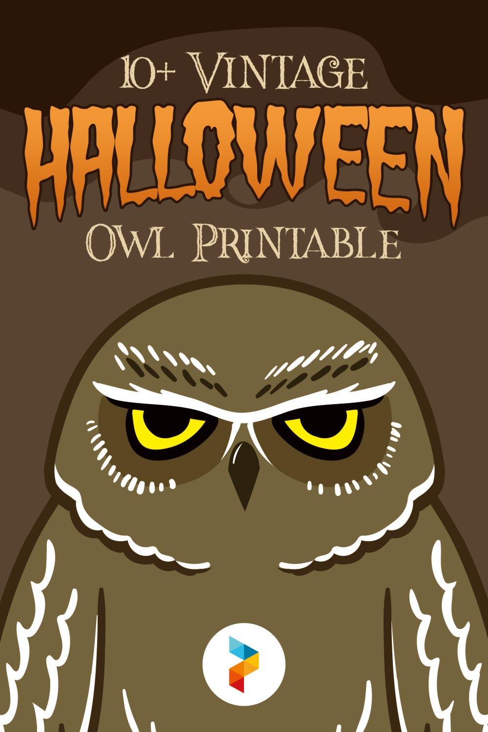 Vintage Halloween Owl Printable